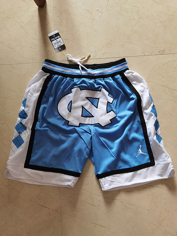 2020 NCAA North Carolina Tar Heels blue shorts->more jerseys->NBA Jersey
